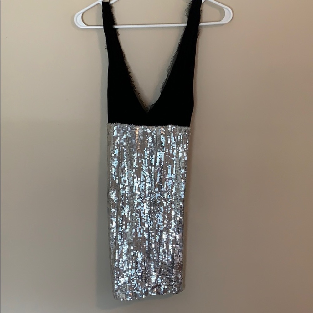 Bebe sequined mini dress